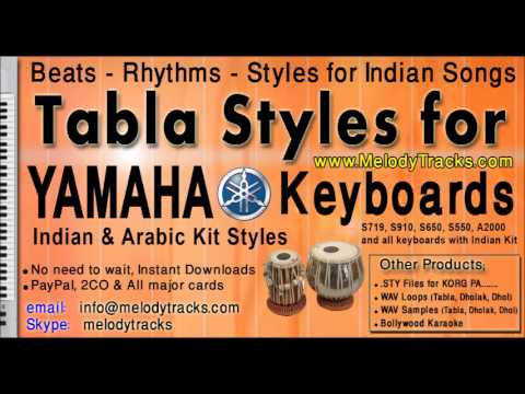 indian styles for yamaha keyboard